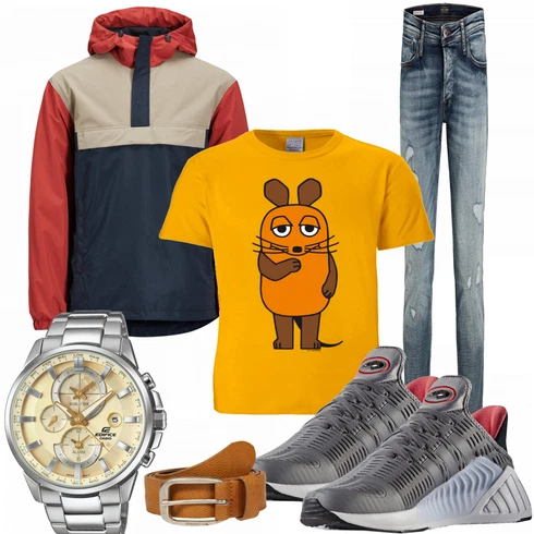 Gelb T-Shirt & Top T-Shirt Logoshirt kombinieren