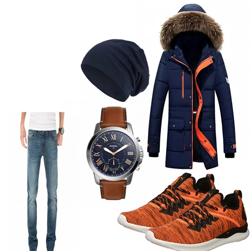 Orange Puma kombinieren
