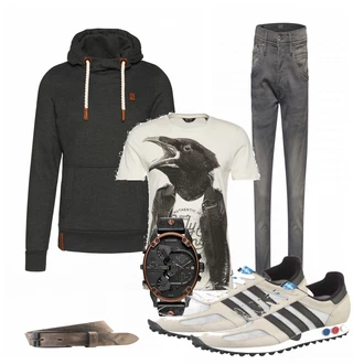 Outfit mit Braun Gürtel Diesel "YourStyle"