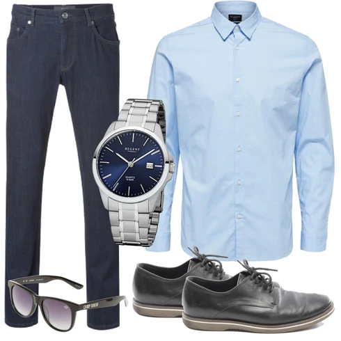 Grau Sonnenbrille Camp David kombinieren