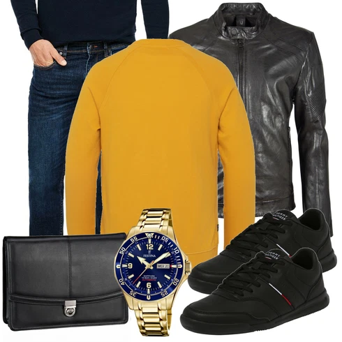 Gelb Sweatshirt PME Legend kombinieren