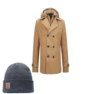 Outfit mit Braun Wintermantel/Winter Parka Allthemen "oo11"