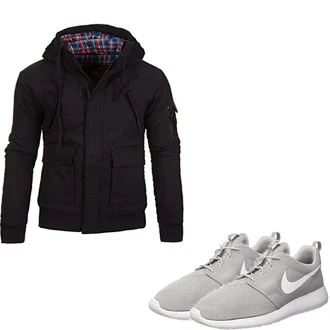 Outfit mit Grau Sneaker Nike "plop11"