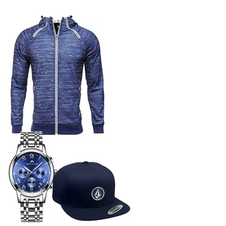 Outfit mit Blau/Mischfarben Volcom "RT6"
