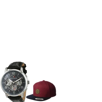 Outfit mit Rot Hut Volcom "Ruder"