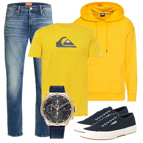 Gelb Sweatshirt Urban Classics kombinieren