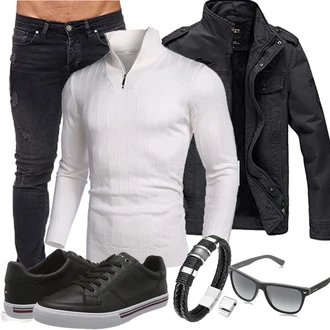 Outfit mit Blau Schmuck "Freizeit Outfit"
