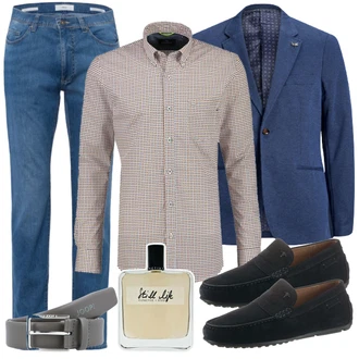Outfit mit Blau Hausschuh JOOP! "Freizeit Outfit"