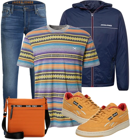 Orange Schultertasche Suri Frey kombinieren