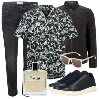Outfit mit Schwarz Schuh Sneaker/Leder Sneaker Bullboxer "Outfit für den Herbst"