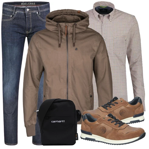 Rot Sneaker/Leder Sneaker Rieker kombinieren