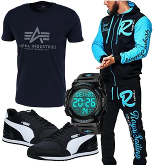 Sport Outfits mit Schwarz Schuh Puma "Sport Outfit"