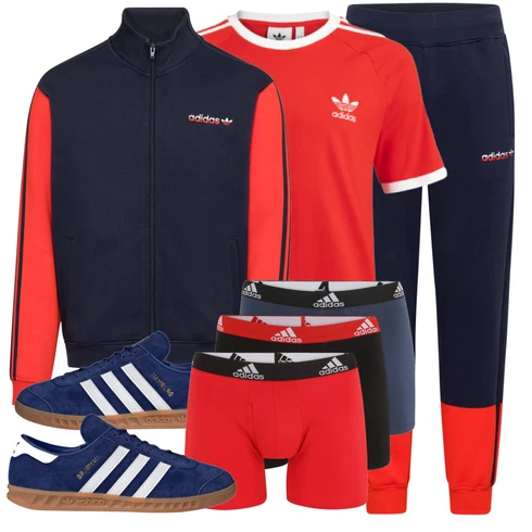 Türkis Unterwäsche Adidas Performance kombinieren mit Schwarz Hose Adidas Originals