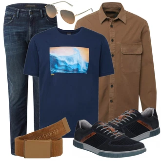 Outfit mit Schwarz Hose Drykorn, Hemd Drykorn "Freizeit Outfits"