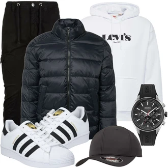 Outfit mit Schwarz Sommerjacke EDC by Esprit "Alltags Outfit"