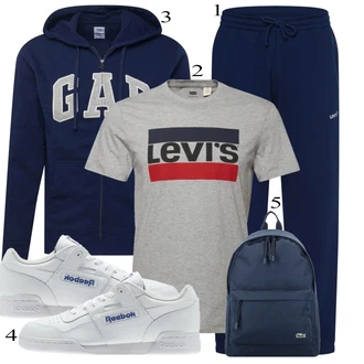 outfit mit Modra Torba Lacoste "Priložnostna oblačila"