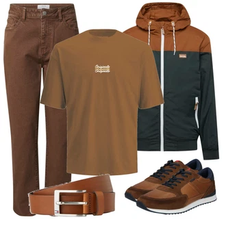Outfit mit Rot Sneaker/Leder Sneaker Lloyd "Alltagsoutfit"
