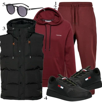 outfit mit Črna Čevlj Superga Tommy Jeans "Praktičen videz"