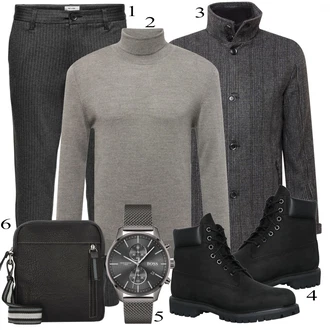 outfit mit Črna Škorenj Timberland "Priložnostna oblačila"