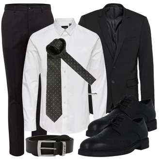 Business Outfits mit Schwarz Anzug Casual Friday "Business Outfits"