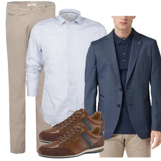 Outfit mit Schwarz Anzug S.Oliver "Casual Business Outfit"