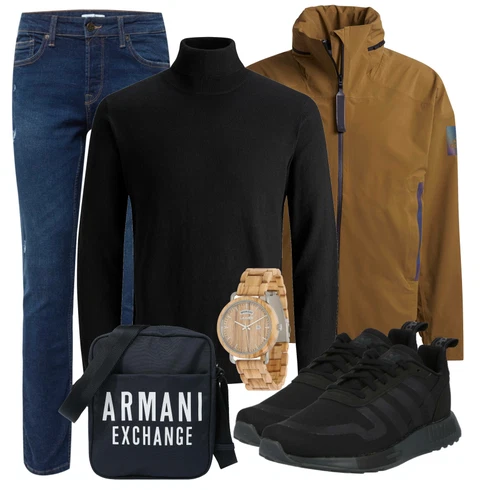 Schwarz Strickjacke Jack & Jones kombinieren