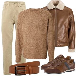 Outfit mit Rot LederJacke Jack & Jones "Cooles Alltagsoutfit"