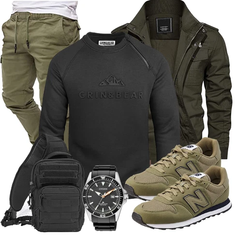 Grün Accessoire/Winter Parka KEFITEVD kombinieren