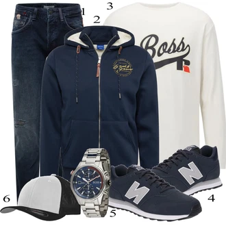 outfit mit Črna Superga New Balance "Priložnostna oblačila"