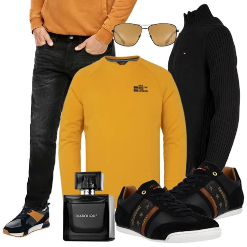 Gelb Sweatshirt PME Legend kombinieren