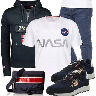 Outfit mit Blau GANT "Freizeit Outfit"