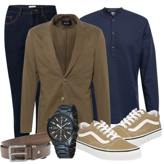 Outfit mit Grün Anzug Boss "Freizeit Outfits"