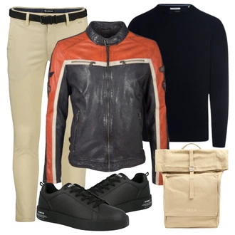 Outfit mit Schwarz Sneaker Ecoalf "Herbst Outfit für den Alltag"