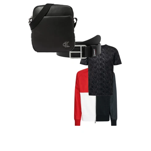 Schwarz Sommerjacke Tommy Hilfiger kombinieren mit Schwarz Gürtel Tommy Jeans
