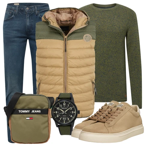 Schwarz/Blau Jeans levi's kombinieren mit Braun Schuh Sneaker/Leder Sneaker henry stevens
