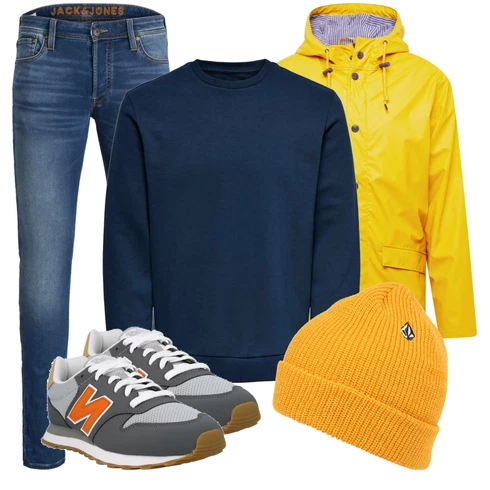 Blau Hoodie Sweatshirt Only & Sons kombinieren