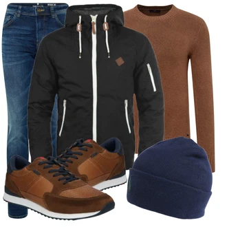 Outfit mit Rot Sneaker/Leder Sneaker Lloyd "Sportliches Herbst Outfit"