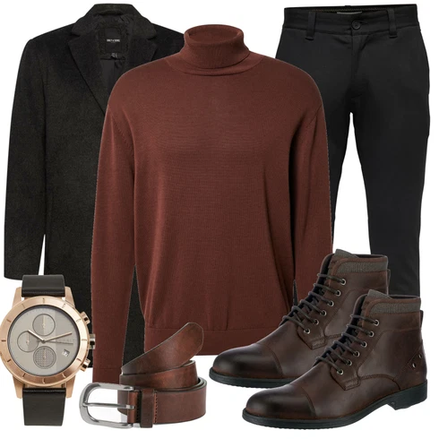 Rot Accessoire Gürtel Tom Tailor Denim kombinieren