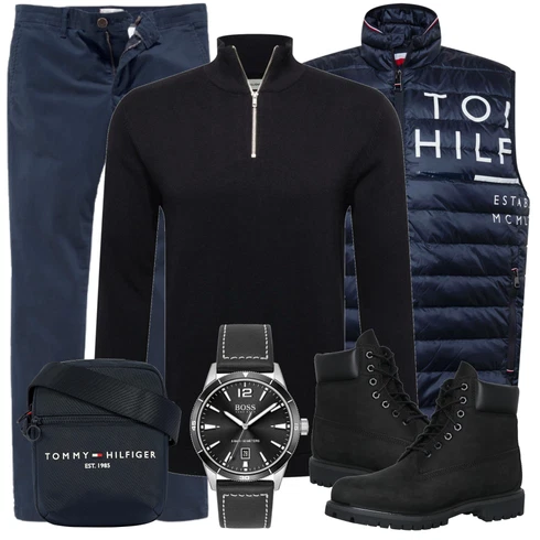 Schwarz Strickjacke Jack & Jones kombinieren