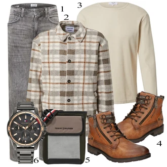 outfit mit Rjava Škorenj Mustang "Priložnostna oblačila"