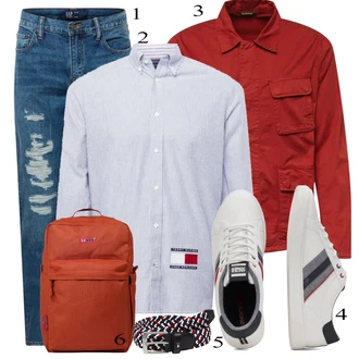 outfit mit Siva Superga Jack & Jones "Priložnostna oblačila"