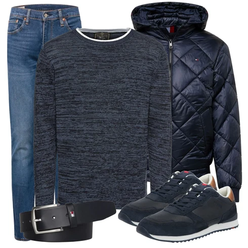 Blau/Türkis Hose levi's kombinieren