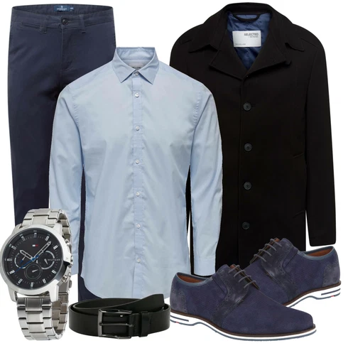 Blau/Grau Casual Hemd Only & Sons kombinieren