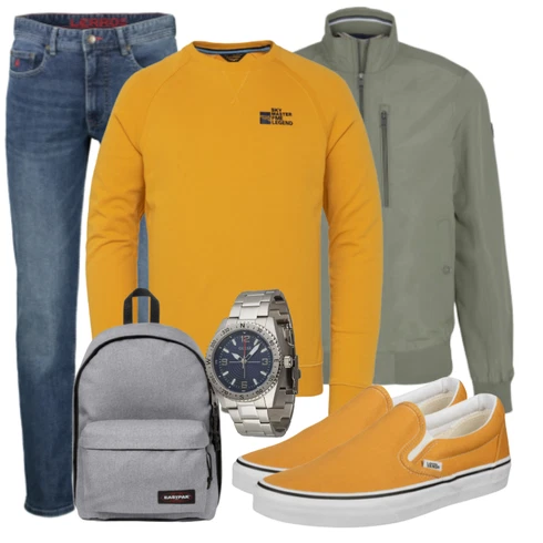 Gelb Sweatshirt PME Legend kombinieren