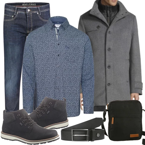 Schwarz/Blau Jeans MAC kombinieren