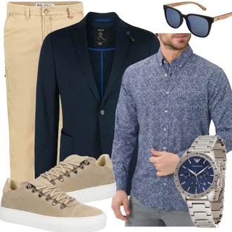 Outfit mit Schwarz Anzug S.Oliver "Casual Business Outfit"
