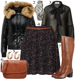 Zimske Outfiti mit Črna Krilo About You "1"
