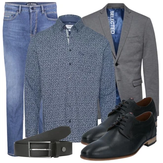 Business Outfits mit Blau Jeans MAC "Casual Business Outfit"