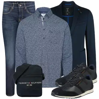 Outfit mit Schwarz Anzug S.Oliver "Casual Business Outfit"