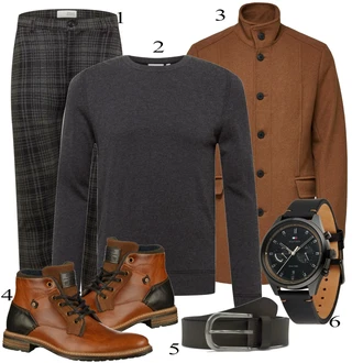 outfit mit Črna Superga Bullboxer "Poslovna oblačila"